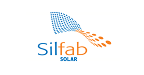 Silfab Solar logo with a stylized sun and solar panel design.